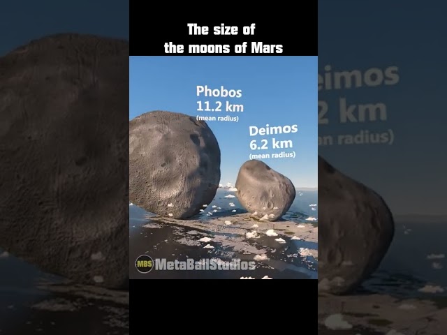 🌘🔭The Moons of Mars Compared to NYC