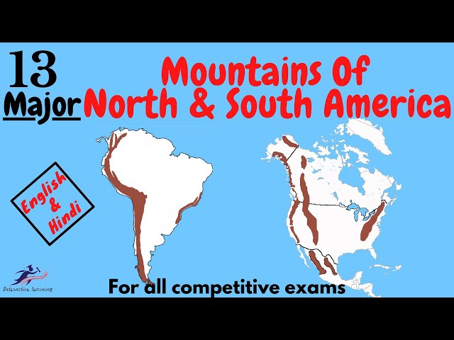 Major Mountains Of North & South America [English & Hindi]