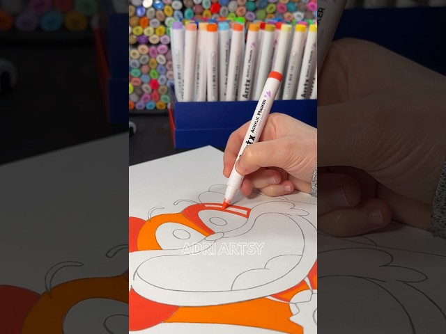 Drawing Dogday from Poppy Playtime Smiling Critters with Posca Markers! #shorts