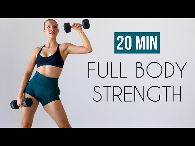 20 MIN FULL BODY STRENGTH - Apartment & Small Space Friendly
