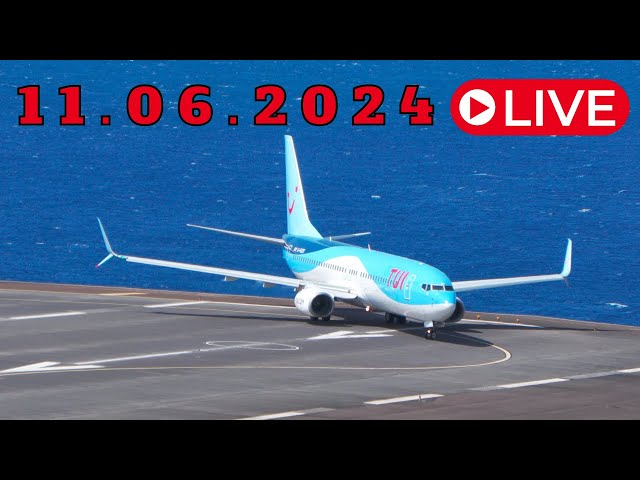 LIVE ACTION From Madeira Island Airport 11.06.2024