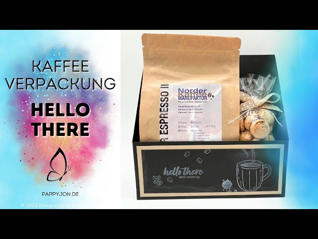 Kaffee Verpackung Hello there | Mitbringsel | Geschenk | Anfänger geeignet | Tutorial | Step by Step