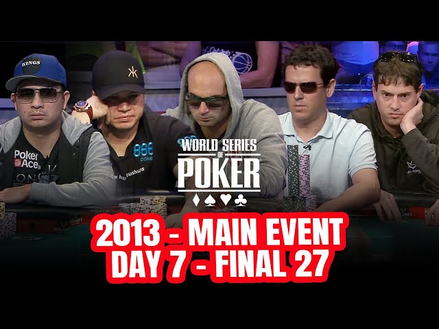 World Series of Poker Main Event 2013 - Day 7 - Who Makes The Final Table?