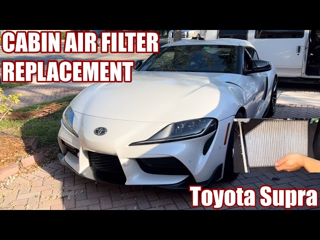 How to replace cabin air filter in a Toyota Supra 2019 2020 2021 2022 2023 2024 A90 A91