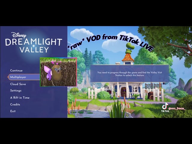 *raw* VOD from out TikTok LIVE Stream: June 2024 Sub Sunday Valley Visits in Dreamlight Valley!