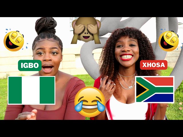 Language Tag | Learn Nigerian Igbo vs Xhosa Lesson | South African YouTuber