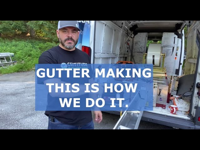 Our Gutter Machine and how we make gutters