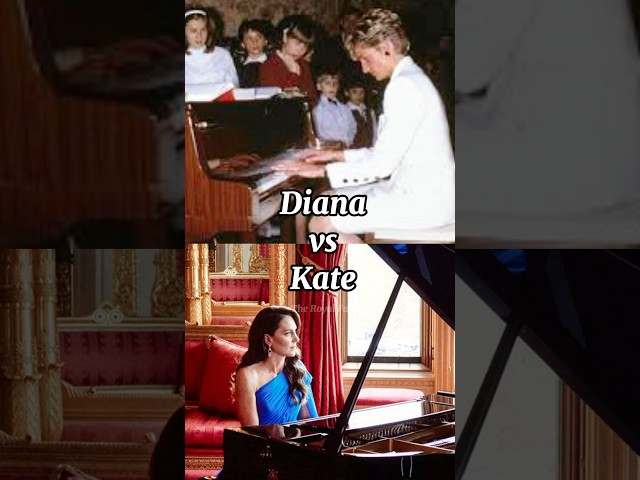 Diana and Kate playing the piano✨ #princess #katemiddleton #royal #shorts