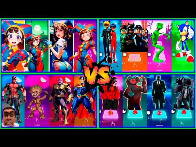 Telis Hop EDM Rush Megamix : The Amazing Digital Circus vs LadyBug vs Lego DC Super Heroes vs Sonic