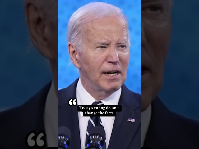Biden campaign reacts to Supreme Court's Trump immunity ruling #shorts