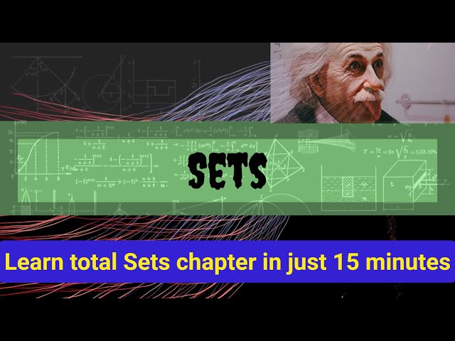 Sets | Learn total sets concept in just 15 minutes | #sets #maths #10thclass #intermediate #viral