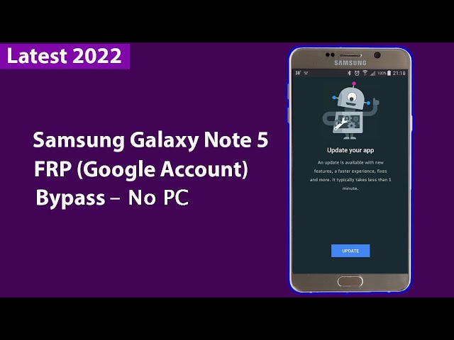 Samsung Note 5 FRP (Google Account) Bypass | No PC