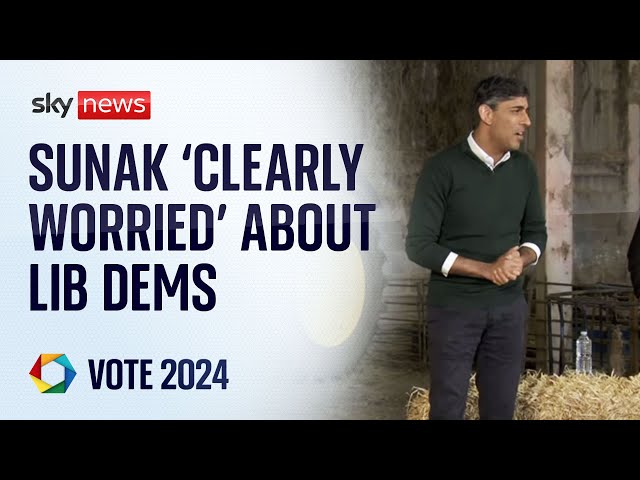 Sunak looks to woo farmers as he takes on threat from Lib Dems