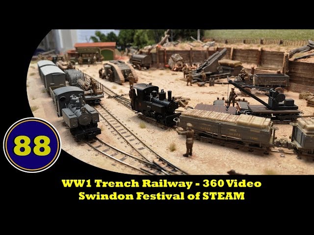 Amiens 1918 - WW1 Trench Railway (360 Video) - Swindon Model Railway Show