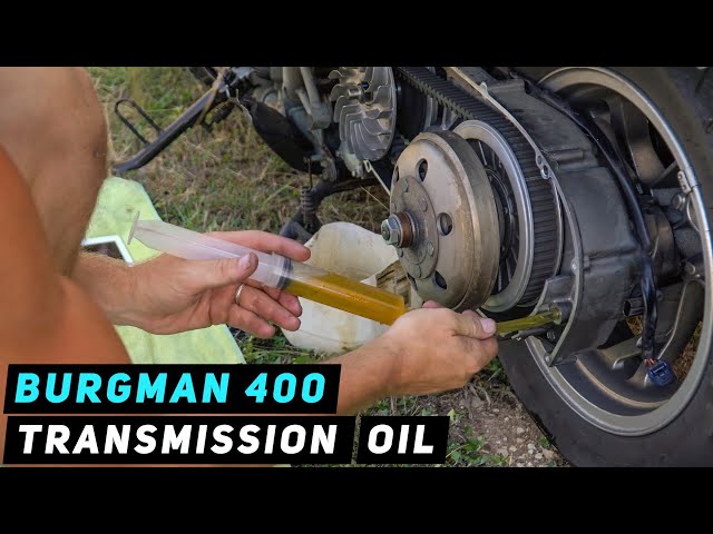 Suzuki Burgman 400 - Final Drive / Transmission Oil Change 2007-2016 | Mitch's Scooter Stuff