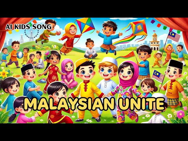 【AI KIDS SONG】MALAYSIAN UNITE | NURSERY RHYMES