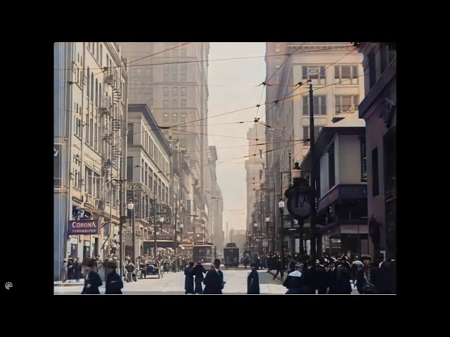 Pittsburgh, Pennsylvania (1917) | [1080pHD] | Colorized | AI Enhanced