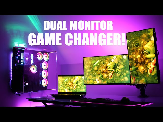 Dual Monitor Bracket Huanuo HNDS8 (Unboxing, Setup and Review) PRODUCTIVITY GAME CHANGER!