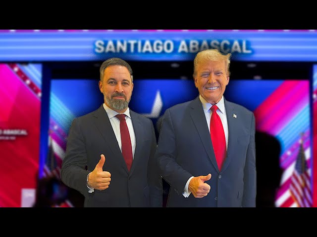 Donald Trump greets Santiago Abascal at CPAC (Washington)