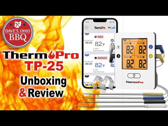 ThermoPro TP25 4 Probe Bluetooth Thermometer - Unboxing & Review