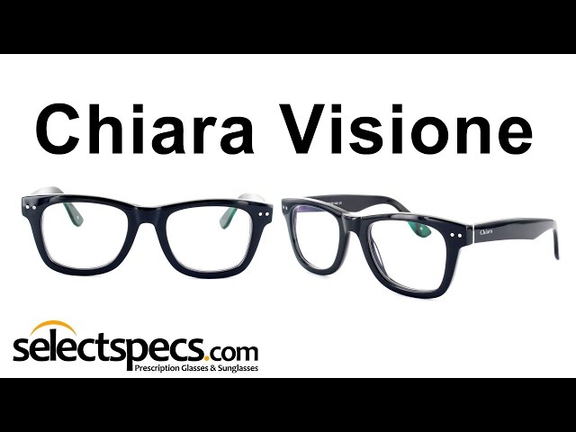 Wayfarer-Style Glasses for Men - Chiara Visione UCV1001 Shiny Black
