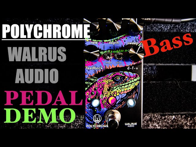 Effect Pedal Demo BASS: Polychrome Walrus Audio Analog Flanger - Effect Pedal Playthrough With Text