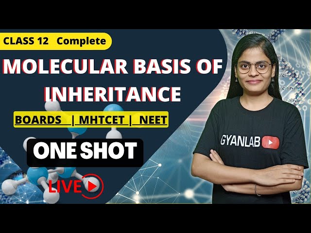 One Shot | Class 12 | Chapter 4 - Molecular Basis of Inheritance | Gyanlab | Anjali Patel