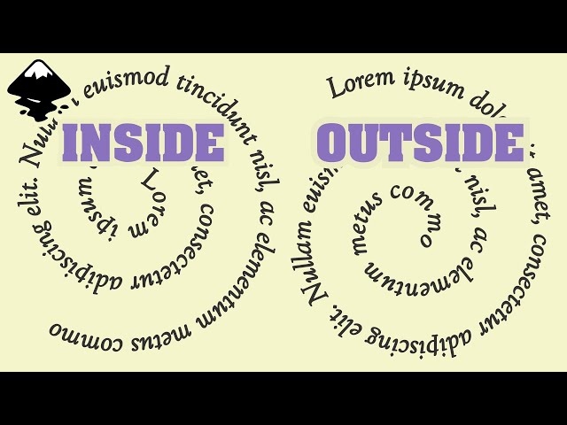 Create Spiral Text in Inkscape | Put on Path