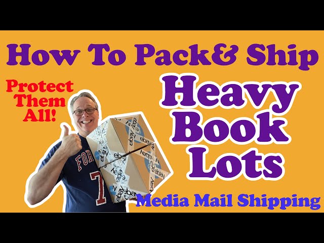 How to Package and Ship Heavy Books with Media Mail!  Selling Book Sets on eBay!  USPS shipping!