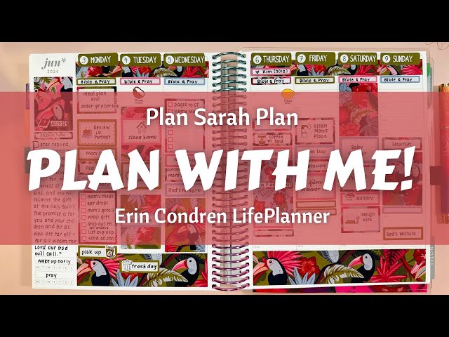 Plan With Me! | June 3-9 | ANOTHER HAPPY ANNOUNCEMENT! | Tropical Escape | Erin Condren LifePlanner