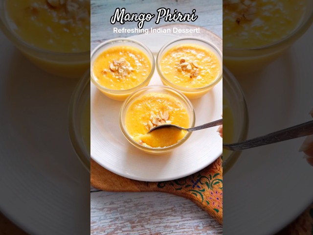 💫💛Simple Mango Phirni | Aam ki phirni | Mango dessert #dessert #shorts #recipe