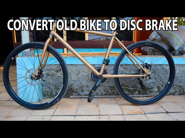 convert old bike to disc brake
