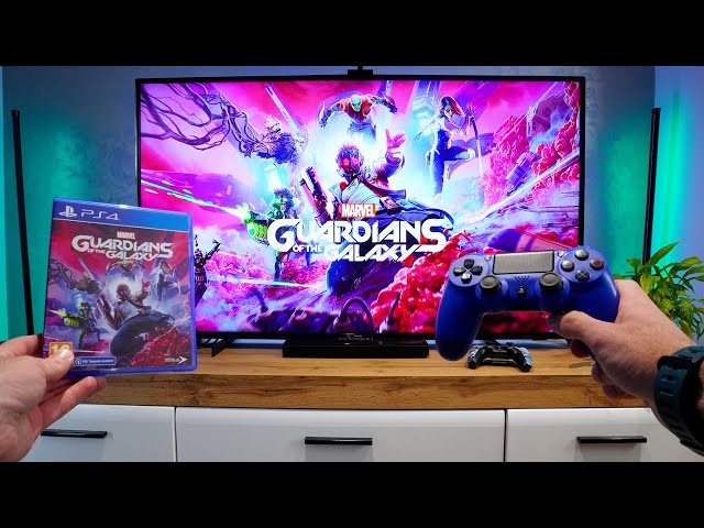 MARVEL'S GUARDIANS OF THE GALAXY-  PS4 SLIM  Unboxing and POV Gameplay Test