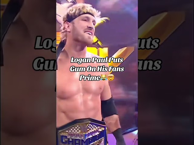 Logan Paul Puts Gum On His Fans Prime!😹😹😹😹🙀🙀#loganpaul #wwe #minike #Minike #loganpaulgum #Gum