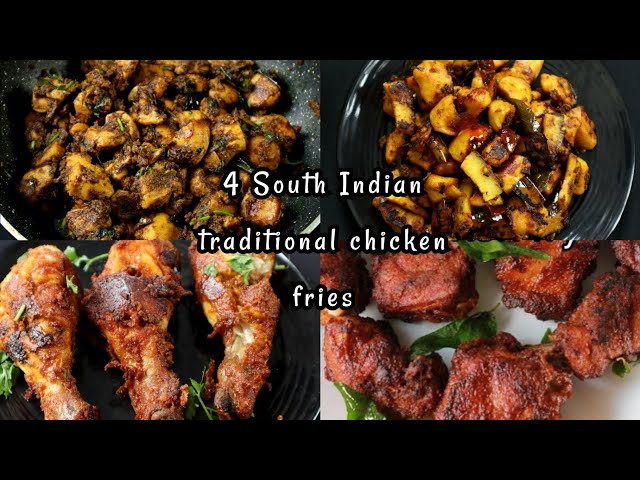 4 DELICIOUS CHICKEN RECIPES 👌👌 Pallipalayam chicken || Pepper chicken || Leg leg fry || Chicken fry