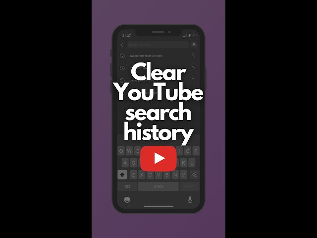 Clear YouTube search history #shorts #shortstutorial #youtubetutorial