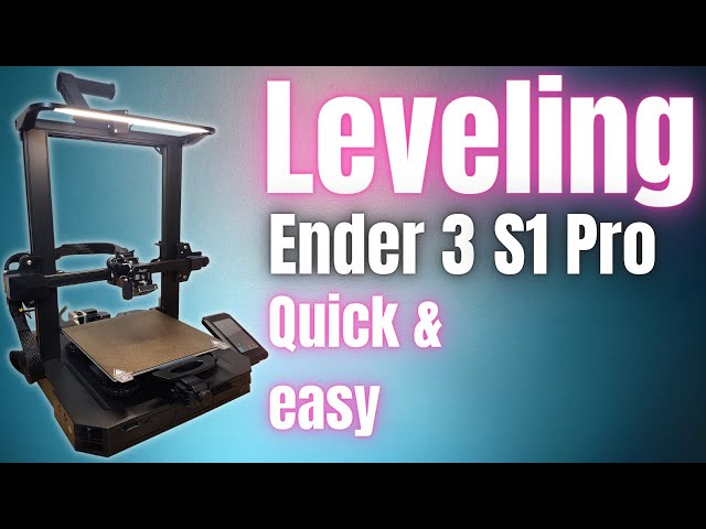 Ender 3 S1 Pro 'Automatic' Bed Leveling In 3 Simple Steps