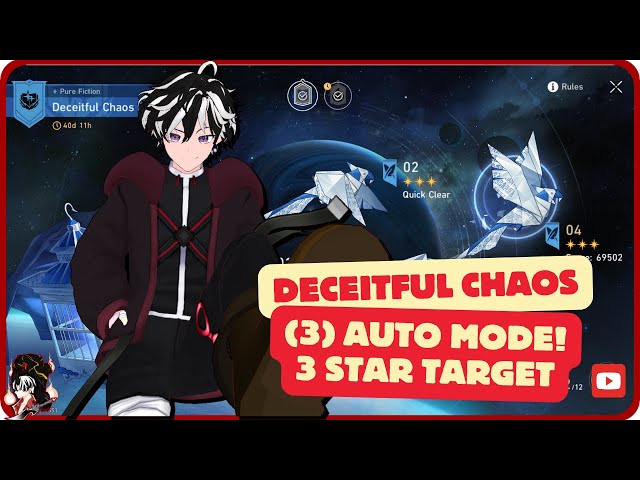 Pure Fiction: Deceitful Chaos 3 - 3 Star Target (AUTO MODE)