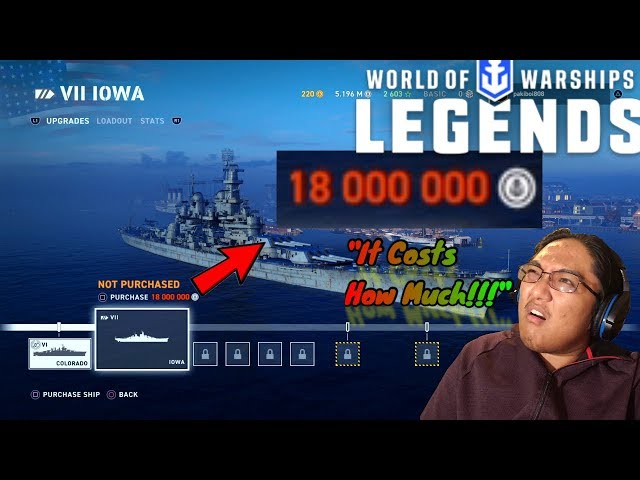 THE IOWA COSTS HOW MUCH!!! || World of Warships Legends (Ps4 Gameplay