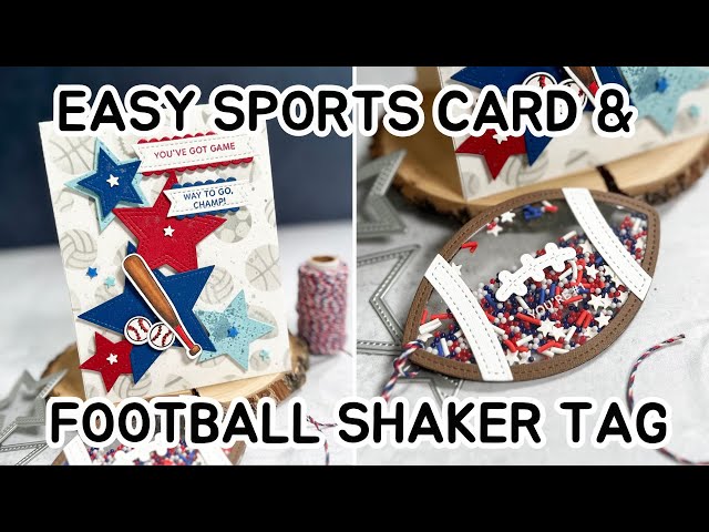 Easy Sports Themed Card & Football Shaker Tag   HD 1080p