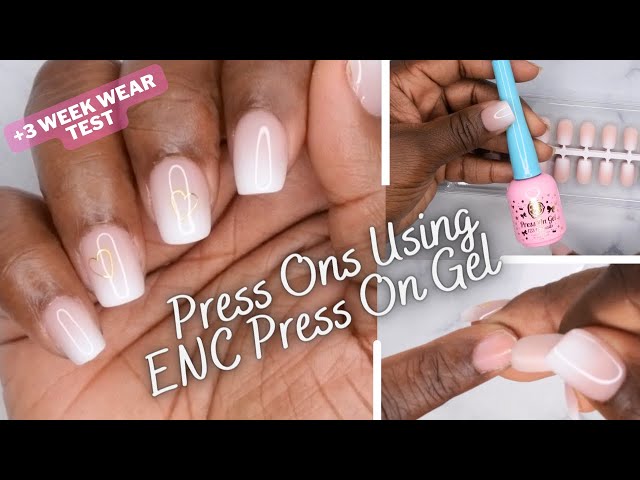 How to Apply Press On Nails with @ENailCouture Press On Gel | BTArtBox Viral Ombre X-Coat Tips