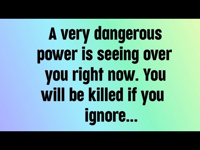 🌈God message today | a very dangerous power is seeing over you right now....