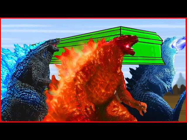 EVOLUTION of GODZILLA'S ATOMIC BREATH vs Kong & Ghidorah & Muto | Meme Coffin Dance Song (Cover)