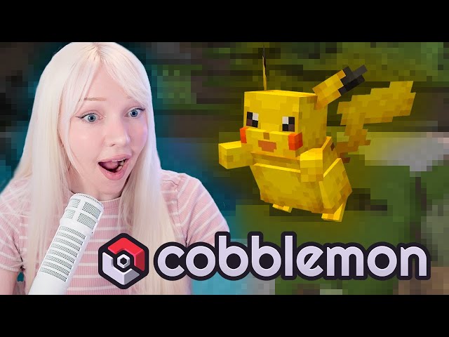 Playing Cobblemon For The First Time (Pokemon Minecraft Mod)