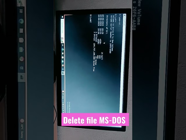 #Delete file in MS-DOS