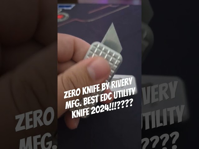 BEST EDC UTILITY KNIFE 2024? "ZERO" knife by Rivery Manufacturing. #edc #utility#zero #riverymfg