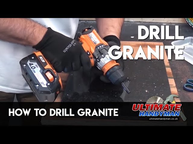 How to drill granite