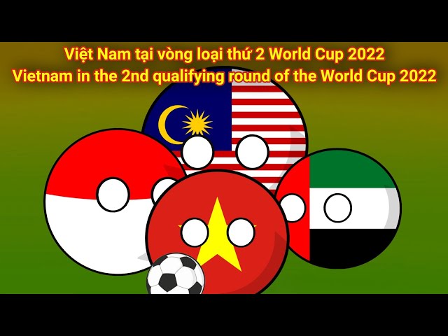 Việt Nam tại vòng loại thứ 2 World Cup 2022 - Football Countryballs Animation.