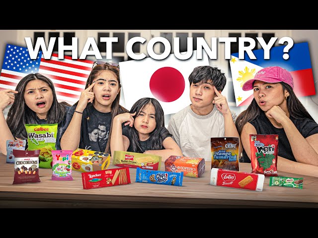 Can You Guess The Country Of These Tasty Snacks? | Ranz And Niana