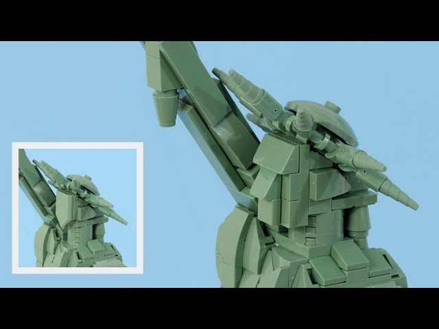LEGO 21042 Statue of Liberty Facelift Tutorial
